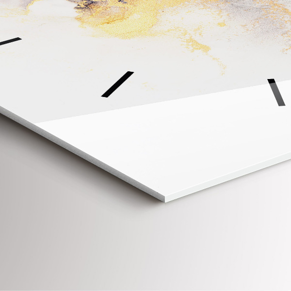 Horloge murale carrée Motif en marbre