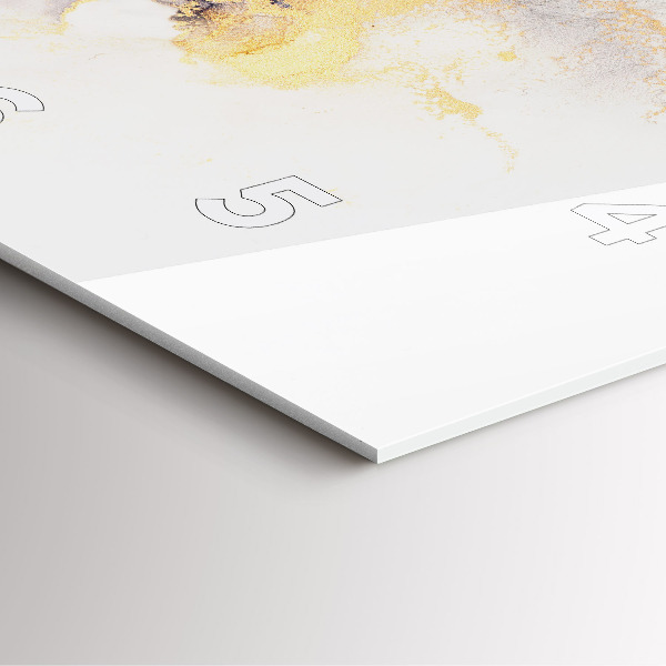 Horloge murale carrée Motif en marbre