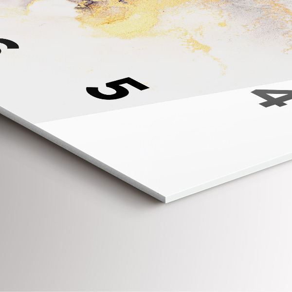 Horloge murale carrée Motif en marbre