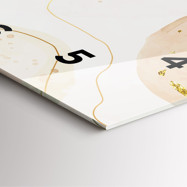 Horloge murale carrée 'Taches d''aquarelle'