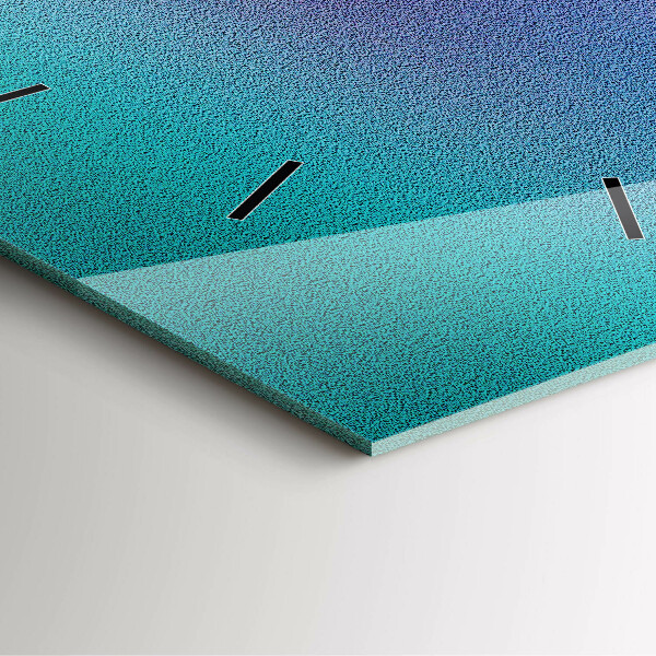 Horloge murale carrée Motif dégradé