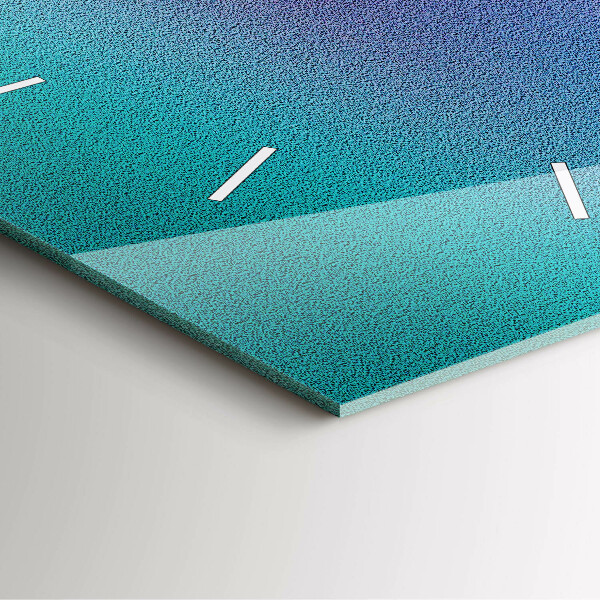 Horloge murale carrée Motif dégradé