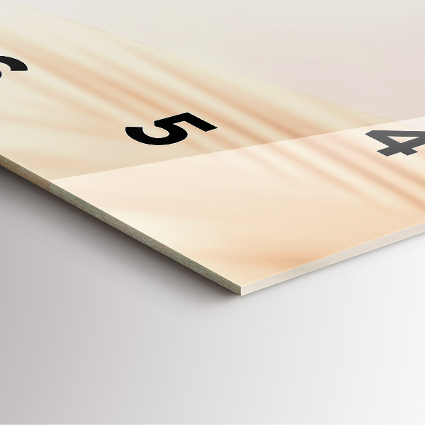 Horloge murale carrée Abstraction crémeuse