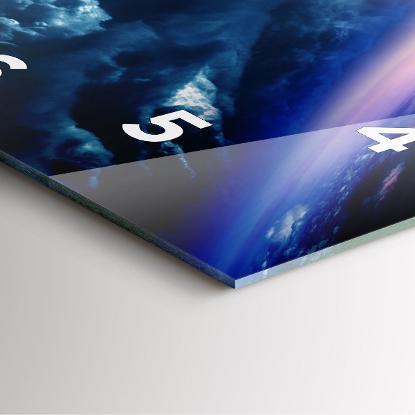 Pendule carrée en verre Grande Galaxie