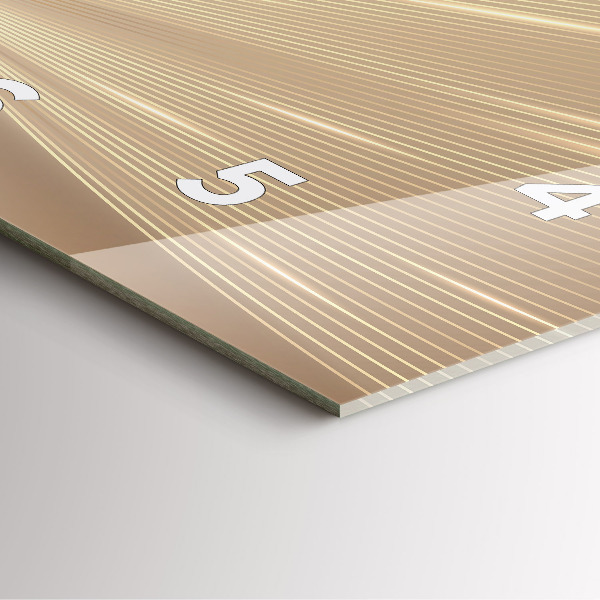 Pendule carrée en verre Lumière abstraite