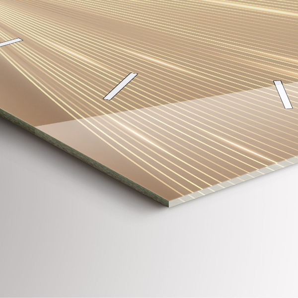 Pendule carrée en verre Lumière abstraite