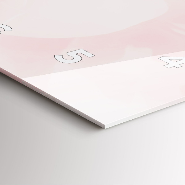 Horloge carrée en verre Roses en fleurs