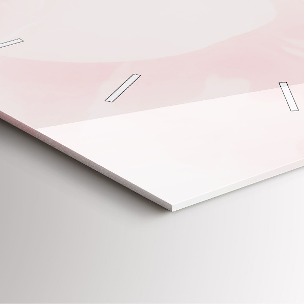 Horloge carrée en verre Roses en fleurs