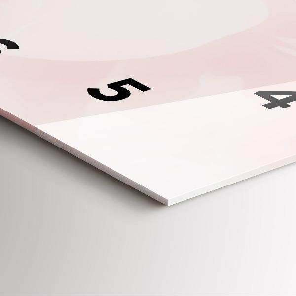 Horloge carrée en verre Roses en fleurs