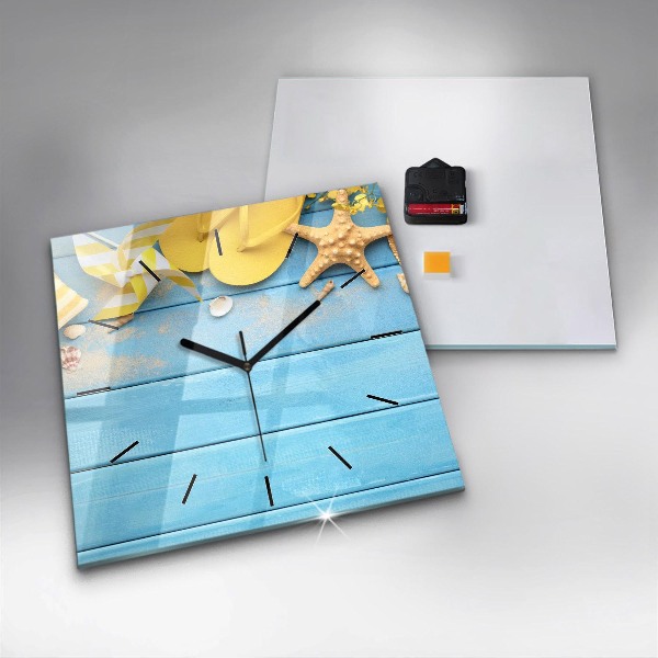 Horloge carrée en verre Accessoires et planches de plage
