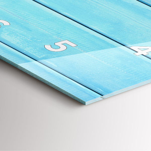 Horloge carrée en verre Accessoires et planches de plage