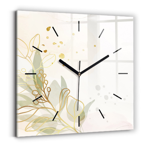 Horloge murale carrée Abstraction pastel