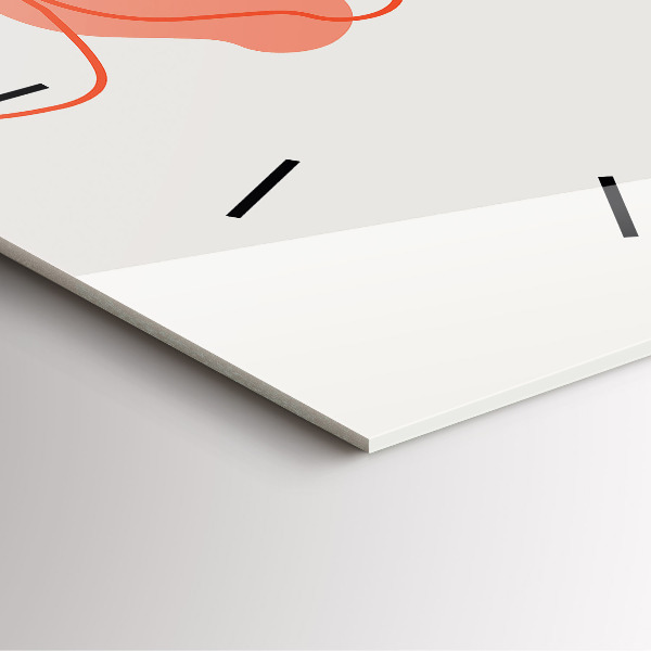 Horloge murale carrée plantes hawaïennes