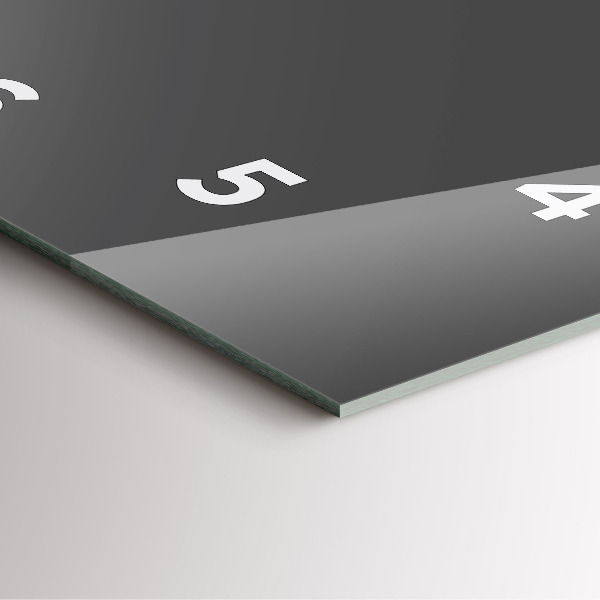 Horloge murale carrée Couleur gris