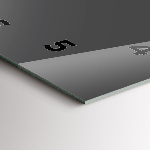 Horloge murale carrée Couleur gris