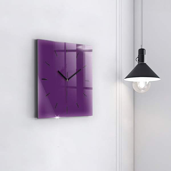 Horloge murale carrée Violet