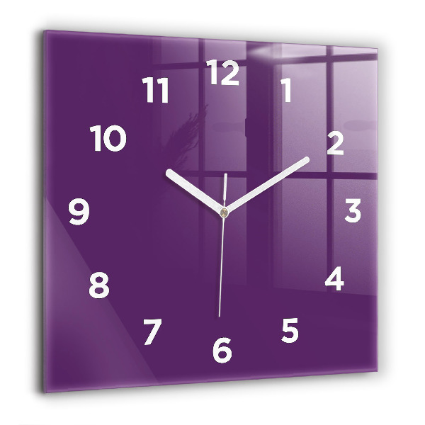 Horloge murale carrée Violet