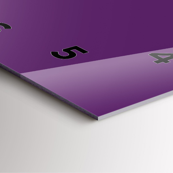 Horloge murale carrée Violet