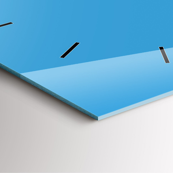 Horloge murale carrée Bleu