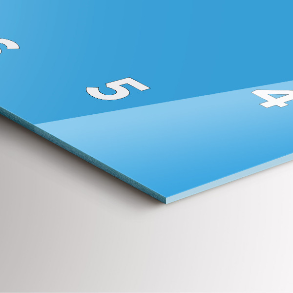 Horloge murale carrée Bleu