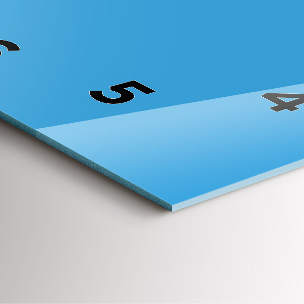 Horloge murale carrée Bleu