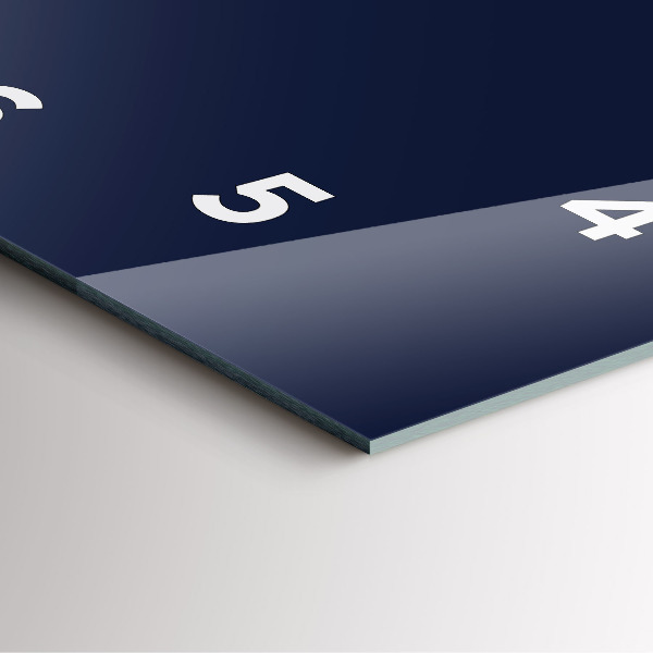 Horloge murale carrée Bleu marine foncé