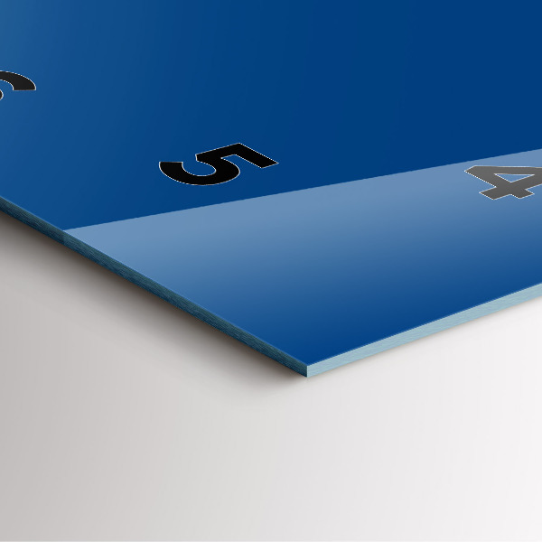 Horloge murale carrée Bleu