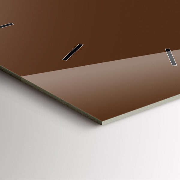 Horloge murale carrée Brun