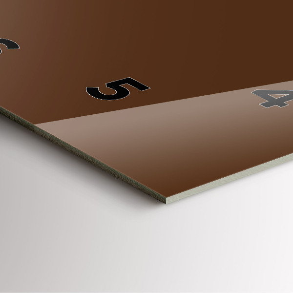 Horloge murale carrée Brun