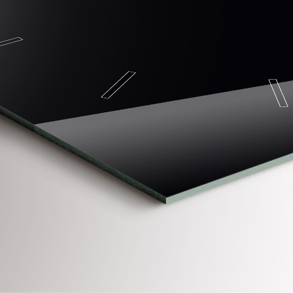 Horloge murale carrée Noir