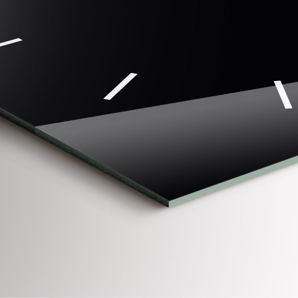 Horloge murale carrée Noir