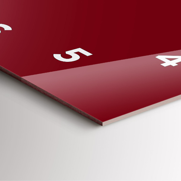 Horloge murale carrée Bourgogne