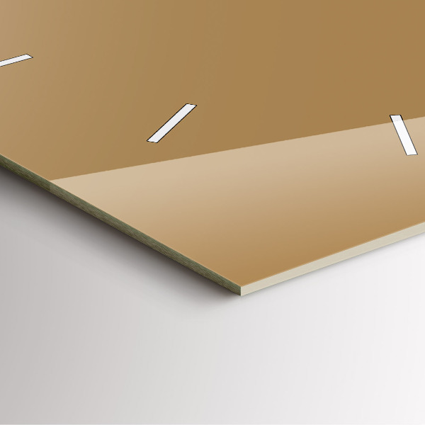 Horloge murale carrée Beige