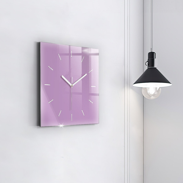 Horloge murale carrée Lilas