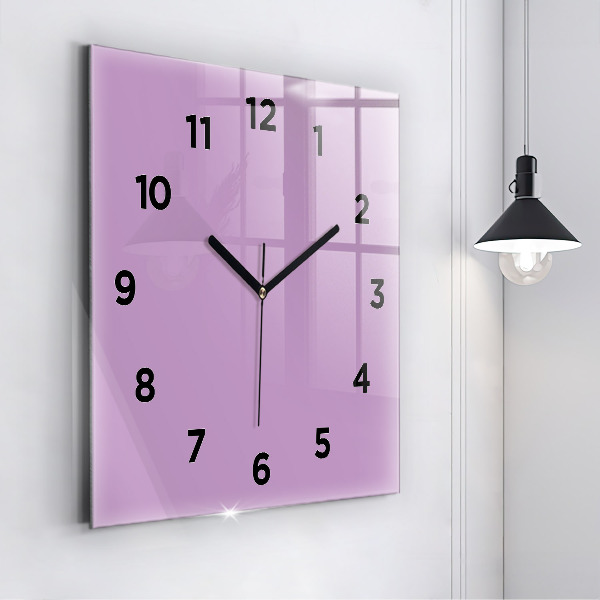 Horloge murale carrée Lilas