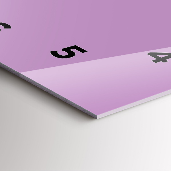 Horloge murale carrée Lilas