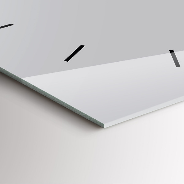 Horloge murale carrée Gris clair