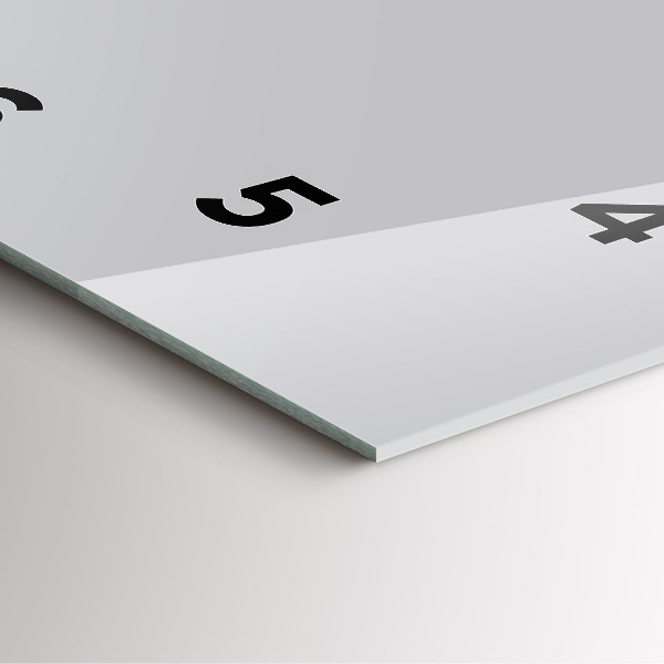 Horloge murale carrée Gris clair