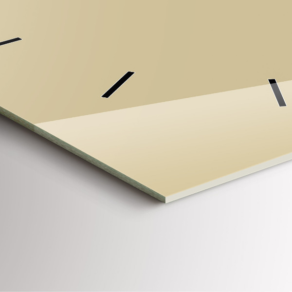 Horloge murale carrée Beige