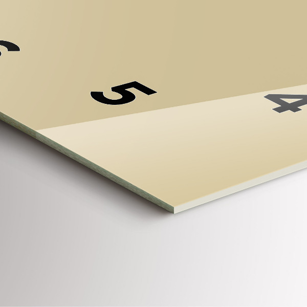 Horloge murale carrée Beige