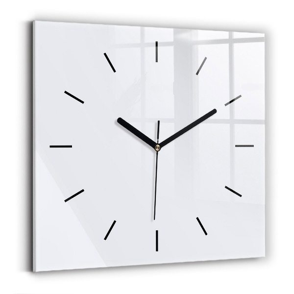 Horloge murale carrée Blanc