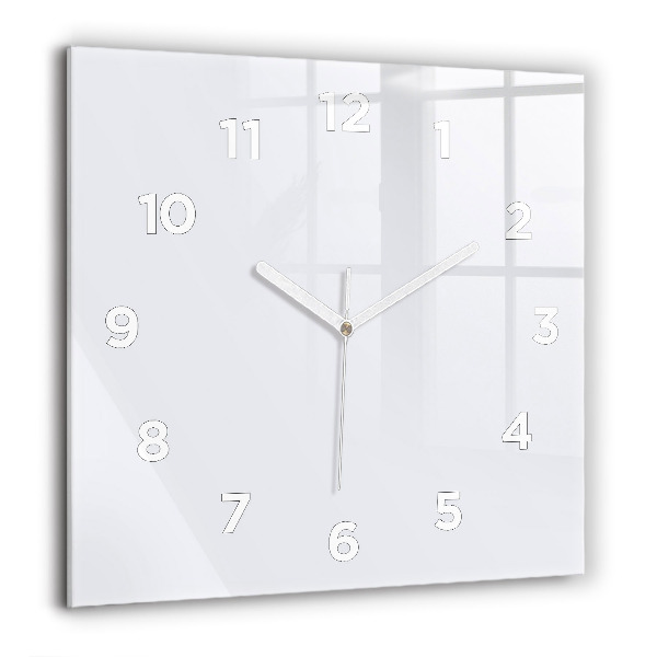 Horloge murale carrée Blanc