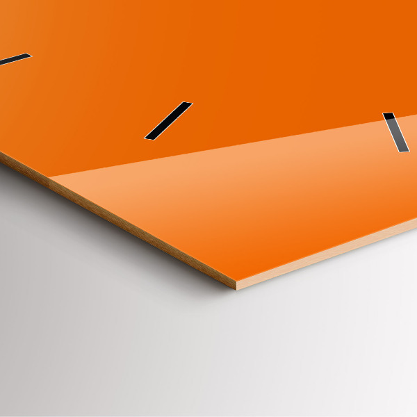 Horloge murale carrée Orange