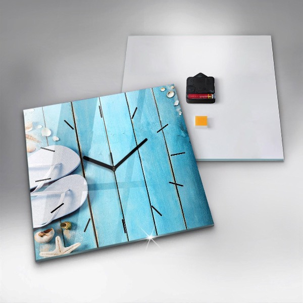 Horloge murale carrée Accessoires de vacances