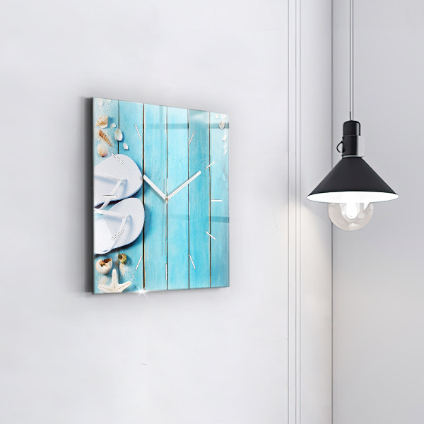 Horloge murale carrée Accessoires de vacances