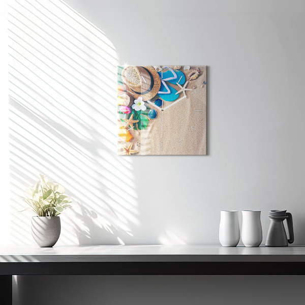 Pendule carrée en verre Accessoires de vacances