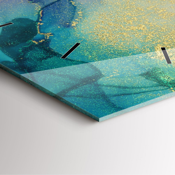 Horloge murale carrée Abstraction des couleurs