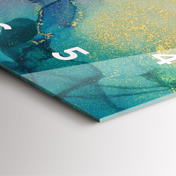 Horloge murale carrée Abstraction des couleurs