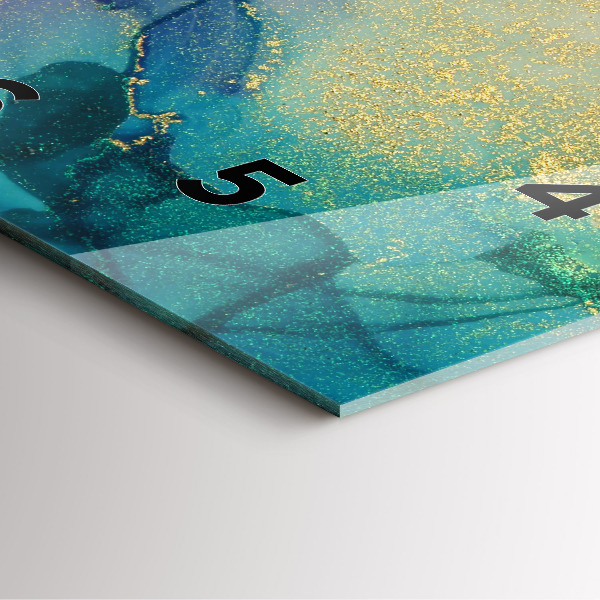 Horloge murale carrée Abstraction des couleurs