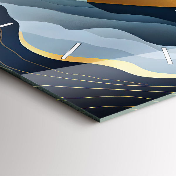 Horloge murale carrée Montagnes abstraites